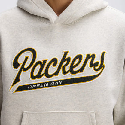 Green Bay Packers IconicFleece Tipped Hoodie - Oatmeal online