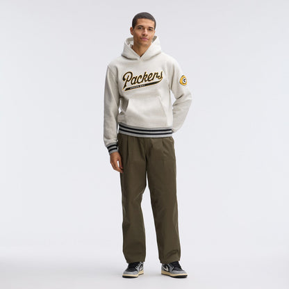 Green Bay Packers IconicFleece Tipped Hoodie - Oatmeal online