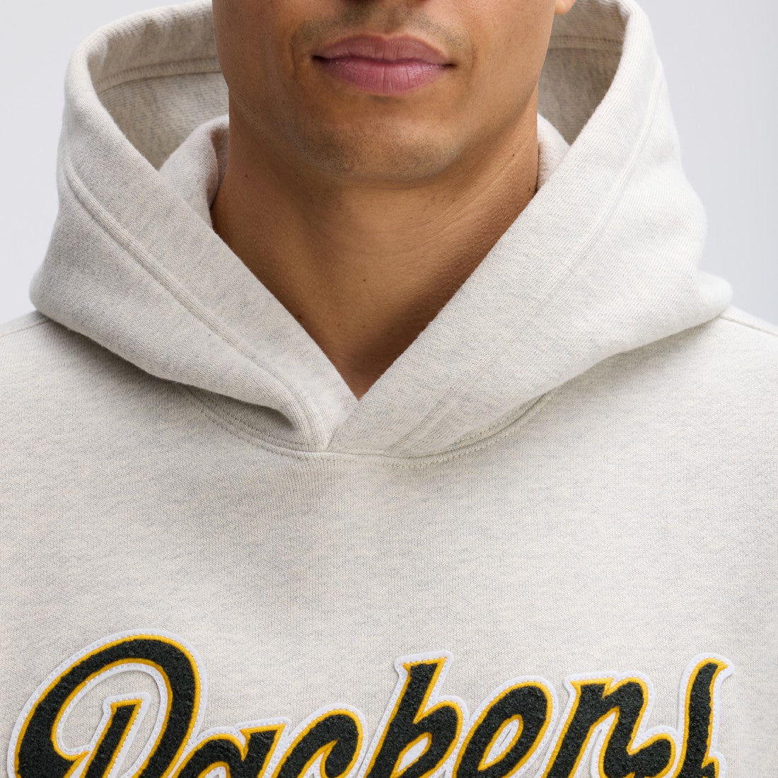Green Bay Packers IconicFleece Tipped Hoodie - Oatmeal online