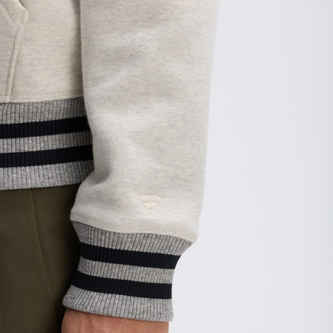 Green Bay Packers IconicFleece Tipped Hoodie - Oatmeal online