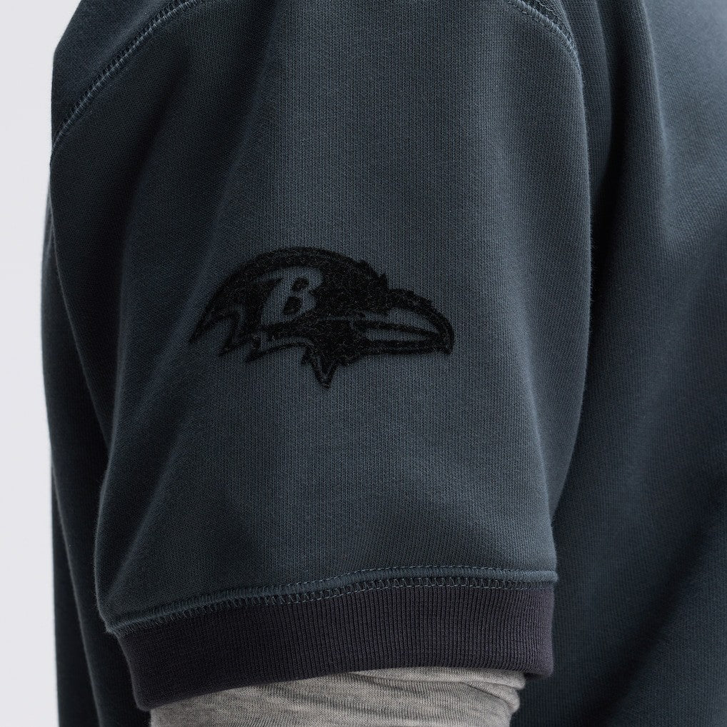 Baltimore Ravens IconicFleece Short Sleeve Sweatshirt - Charcoal outlet
