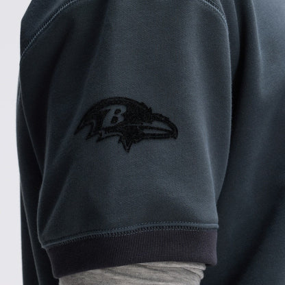 Baltimore Ravens IconicFleece Short Sleeve Sweatshirt - Charcoal outlet