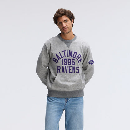 Baltimore Ravens IconicFleece Pocket Sweatshirt - Heather Gray on sale