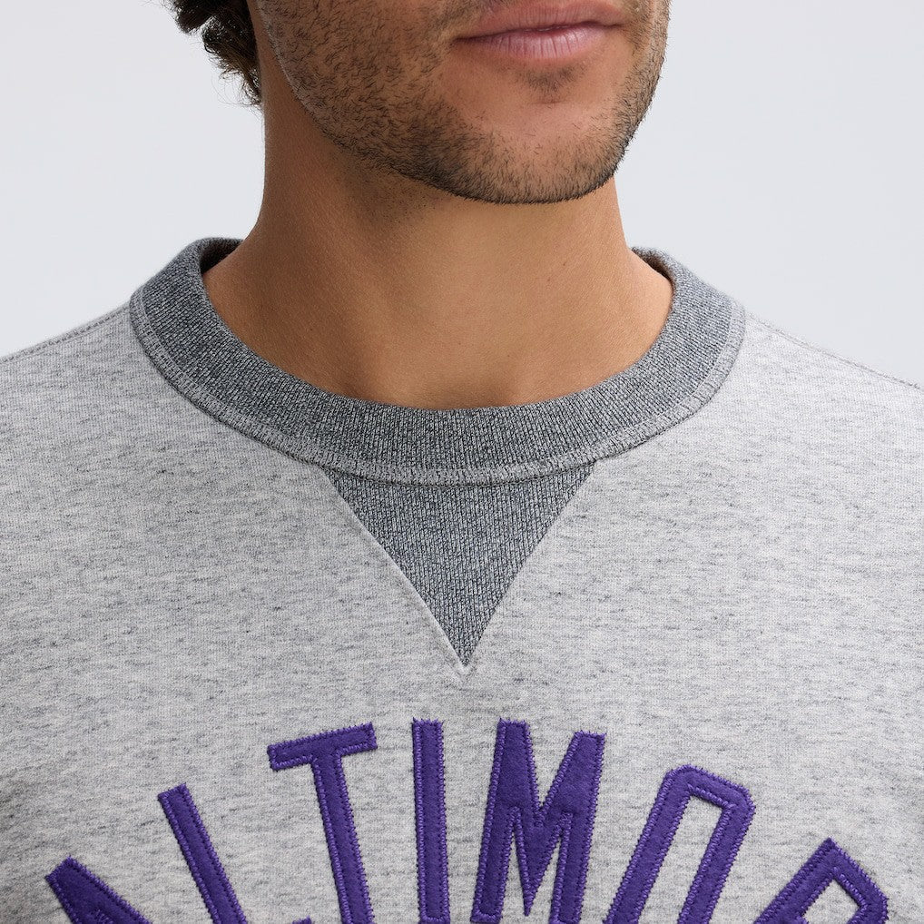 Baltimore Ravens IconicFleece Pocket Sweatshirt - Heather Gray on sale