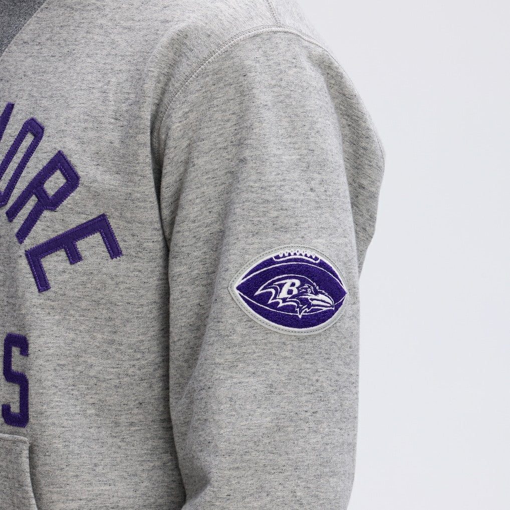 Baltimore Ravens IconicFleece Pocket Sweatshirt - Heather Gray on sale