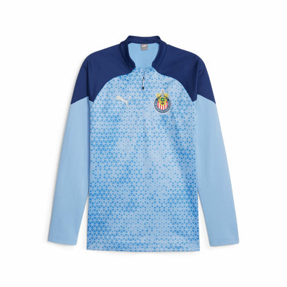 Chivas 2023/24 Quarter-Zip Fleece Top - Light Blue | Puma outlet