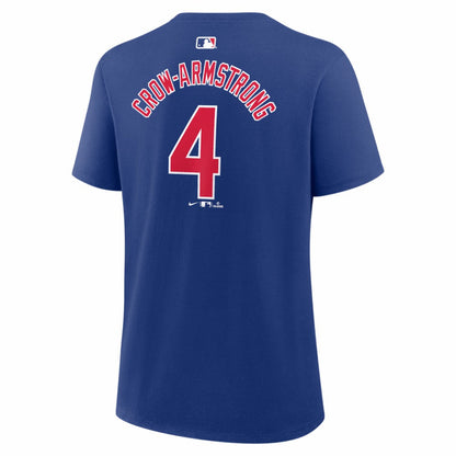 Pete Crow-Armstrong Chicago Cubs Women's Name & Number T-Shirt - Royal | Nike