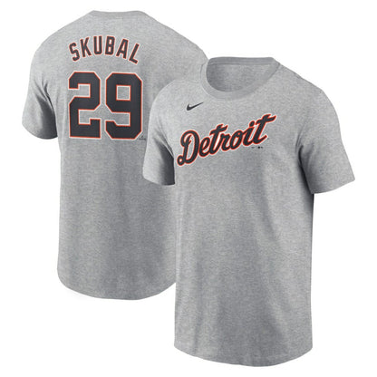 Tarik Skubal Detroit Tigers Fuse Name & Number T-Shirt - Gray | Nike