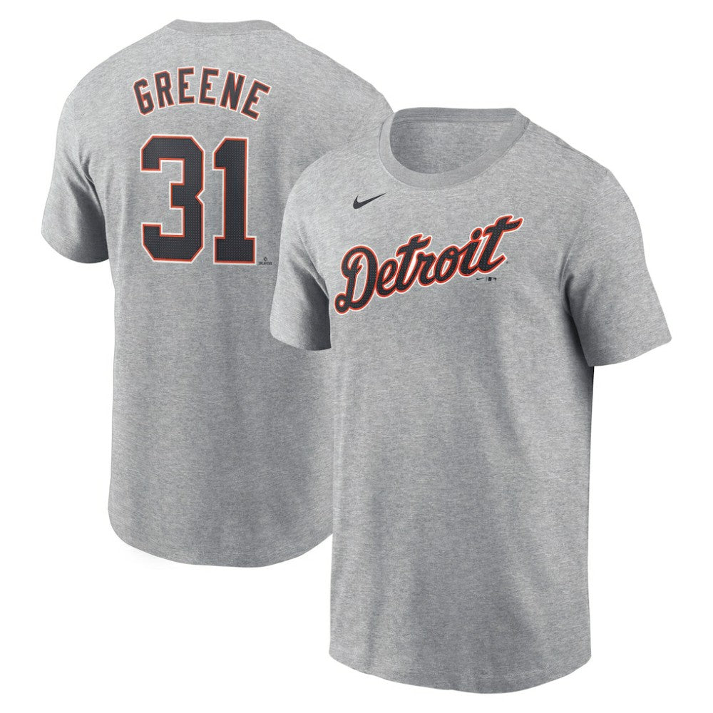Riley Greene Detroit Tigers Fuse Name & Number T-Shirt - Gray | Nike