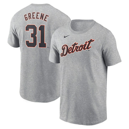 Riley Greene Detroit Tigers Fuse Name & Number T-Shirt - Gray | Nike