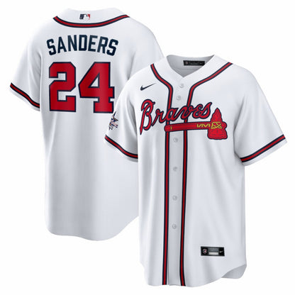 Deion Sanders Atlanta Braves Home Retired Player Replica Jersey - White | Nike