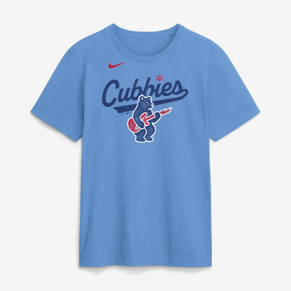 Chicago Cubs Electric Bear T-Shirt - Light Blue | Nike