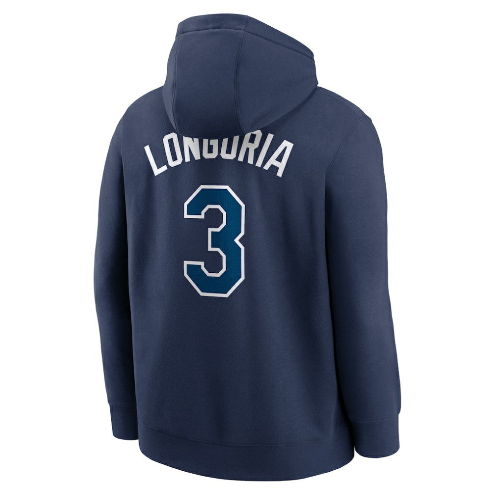 Evan Longoria Tampa Bay Rays Player Name & Number Club Pullover Hoodie - Navy | Nike