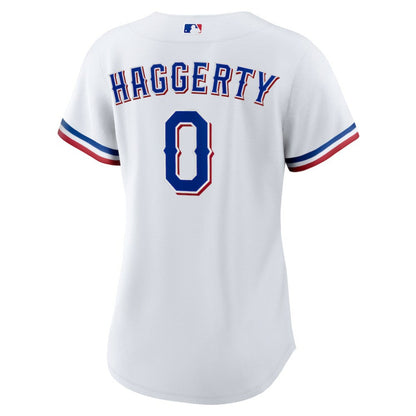 Sam Haggerty Texas Rangers Women's Home Replica Jersey - White | Nike