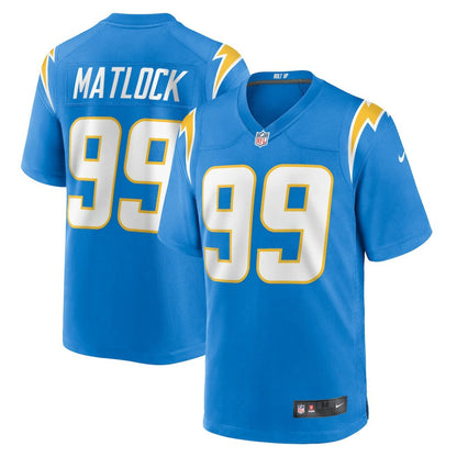Scott Matlock Los Angeles Chargers Team Game Jersey - Powder Blue | Nike outlet