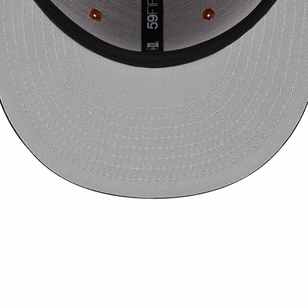 Brooklyn Nets Two-Tone 59FIFTY Fitted Hat - Rust/Black | New Era cheap