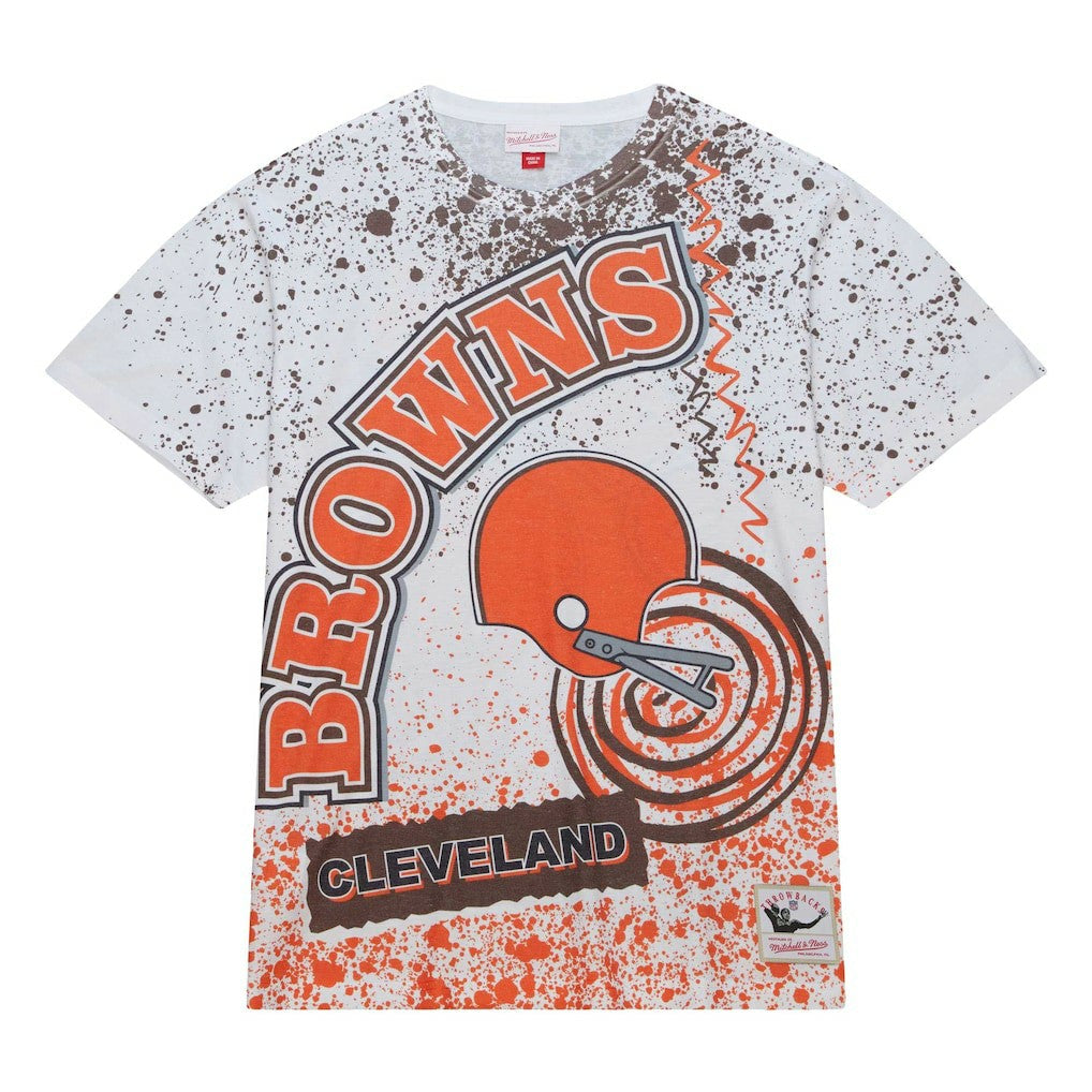 Cleveland Browns Team Burst Sublimated T-Shirt - White outlet