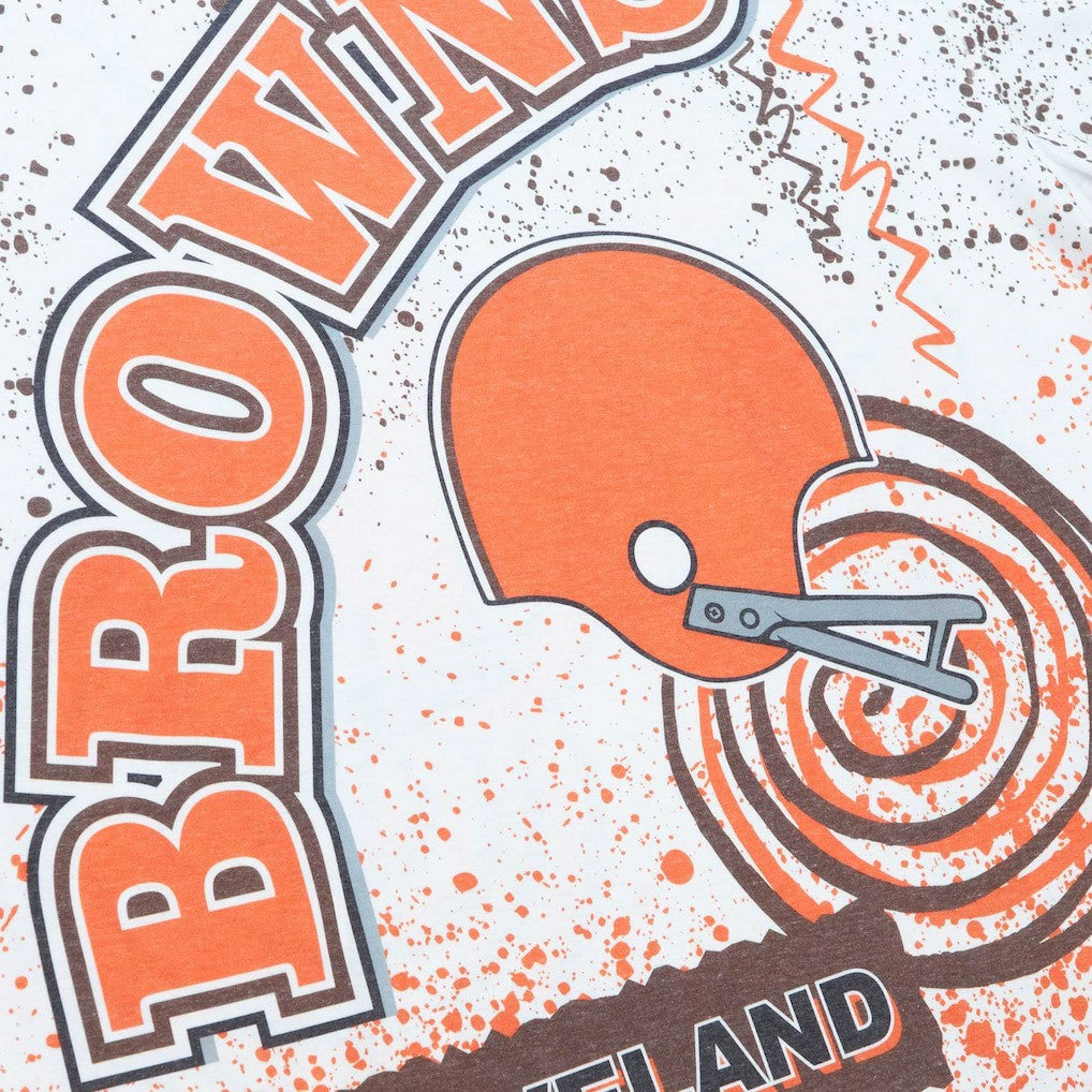 Cleveland Browns Team Burst Sublimated T-Shirt - White outlet