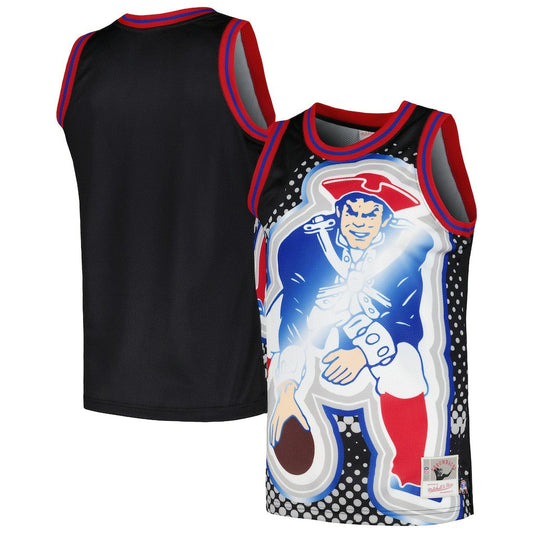 New England Patriots Big Face 7.0 Fashion Tank Top - Black cheap