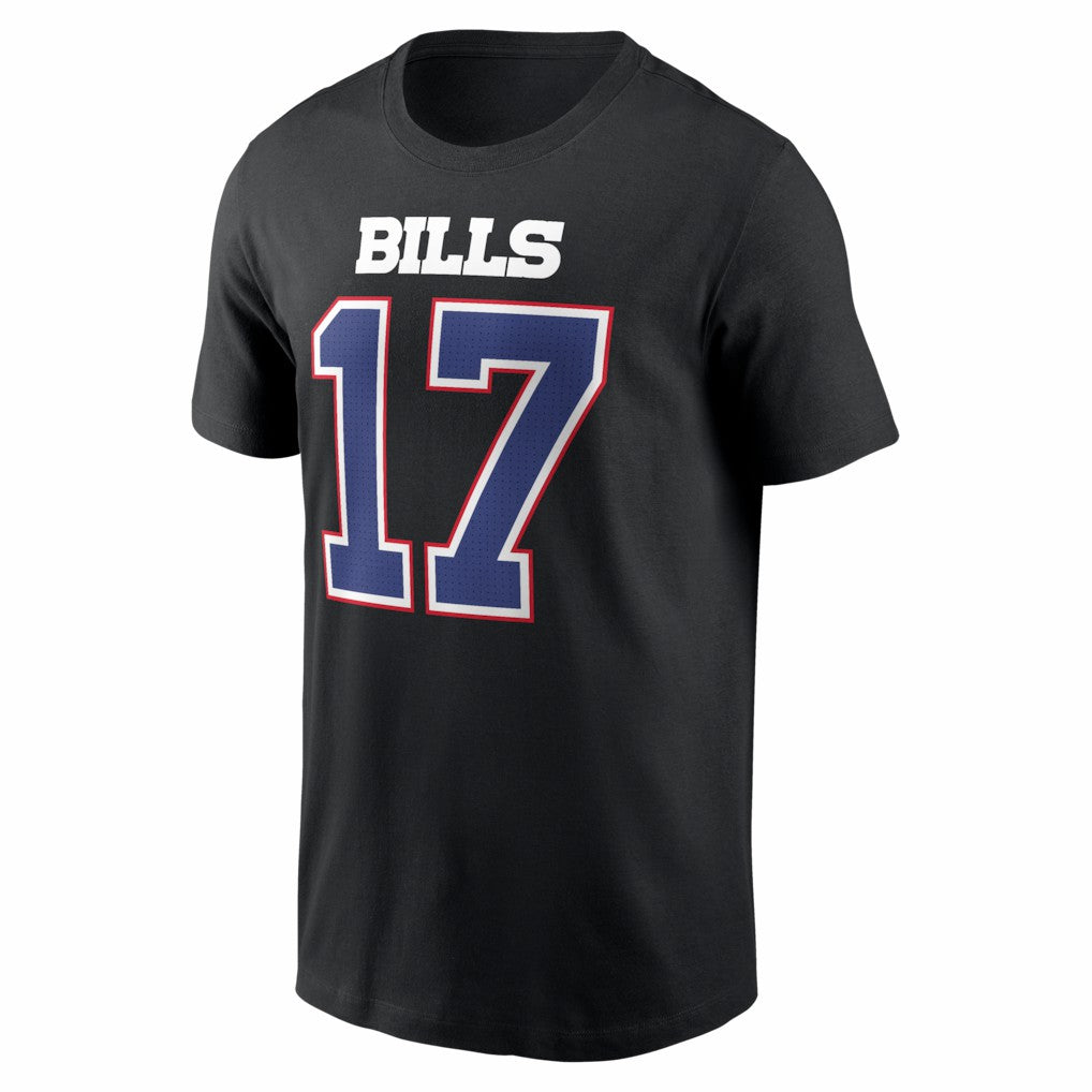 Josh Allen Buffalo Bills Carbon Name & Number T-Shirt - Black | Nike outlet