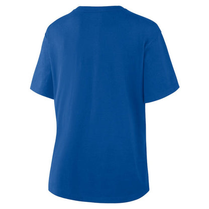 Chicago Cubs Women's Lockup Legacy T-Shirt - Royal