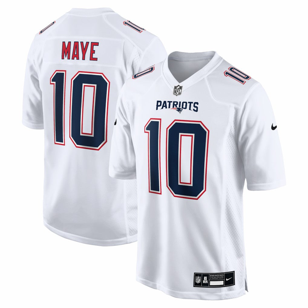 Drake Maye New England Patriots Game Jersey - Tundra White | Nike discount
