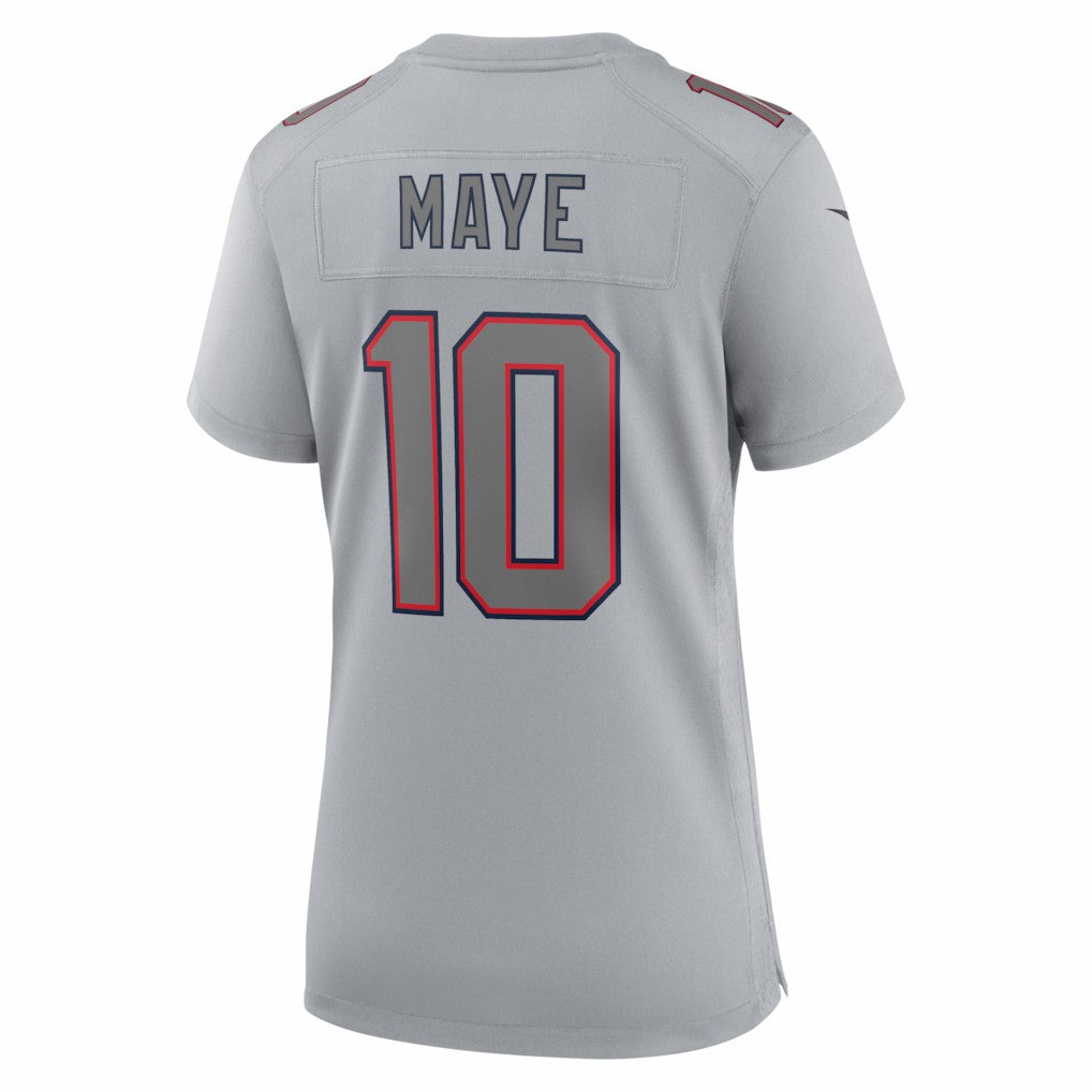 Drake Maye New England Patriots Women's Fashion Atmosphere Fashion Game Jersey - Gray | Nike online