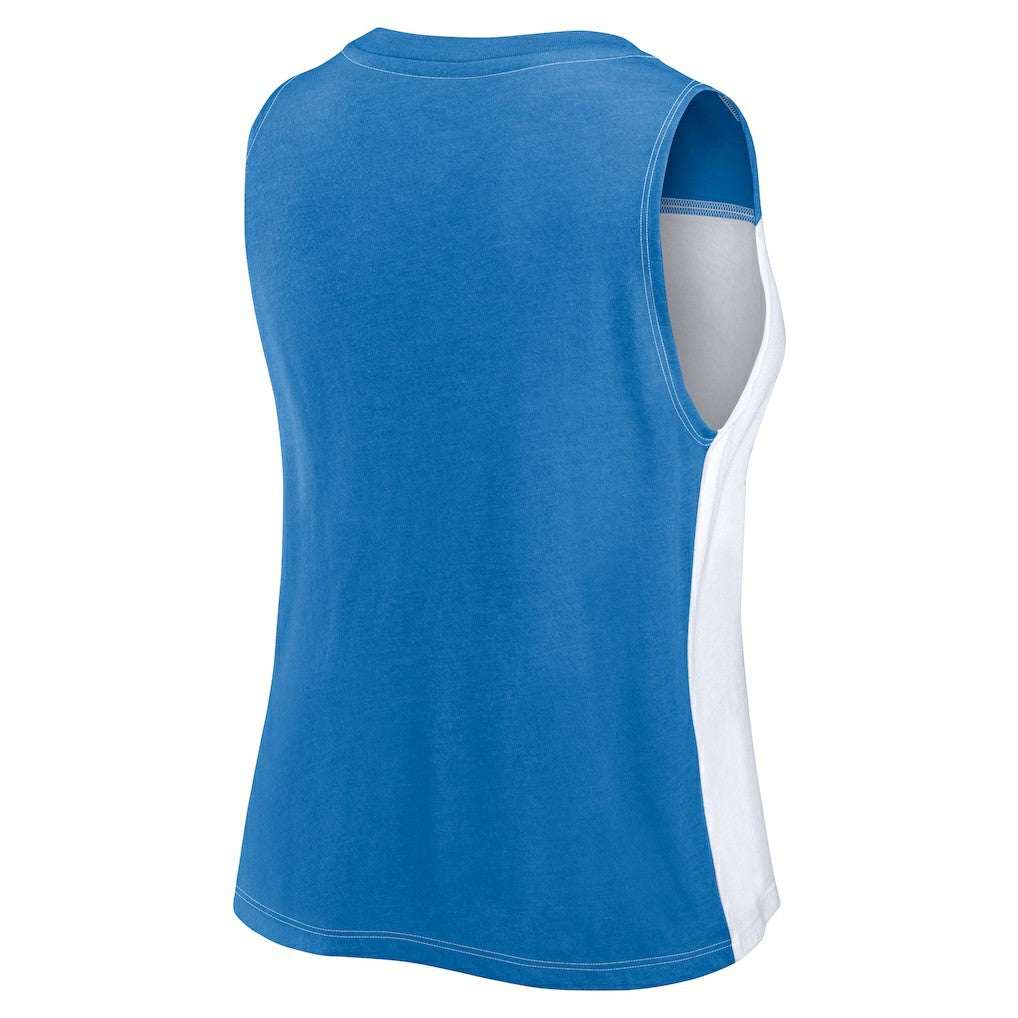 Buffalo Bills FanaticsWomen's Script Color Block Tank Top - Royal/White for sale