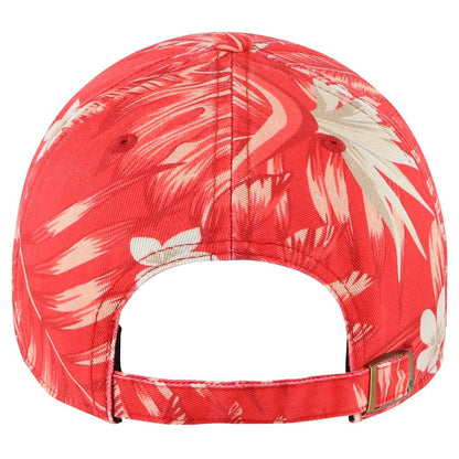 Chicago Bulls '47 Tropicalia Floral Clean Up Adjustable Hat - Red | 47 brand shop