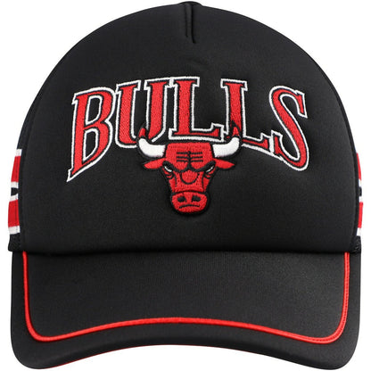 Chicago Bulls '47 Sidebrand Stripes Trucker Adjustable Hat - Black | 47 brand online