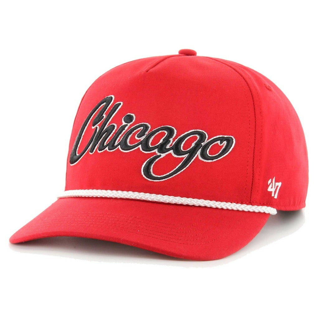 Chicago Bulls '47 Overhand Logo Hitch Adjustable Hat - Red | 47 brand for sale