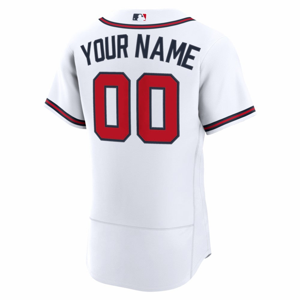 Atlanta Braves Home Authentic Custom Jersey - White | Nike