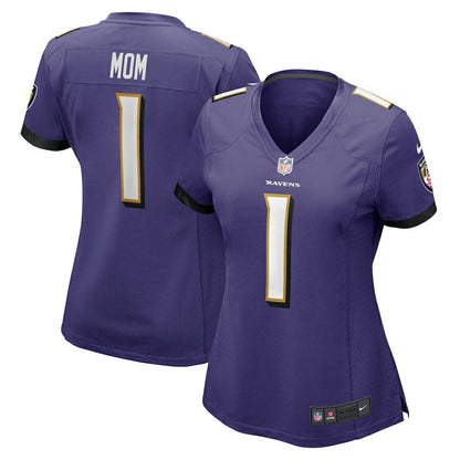 Number 1 Mom Baltimore Ravens Women's Game Jersey - Purple | Nike for sale