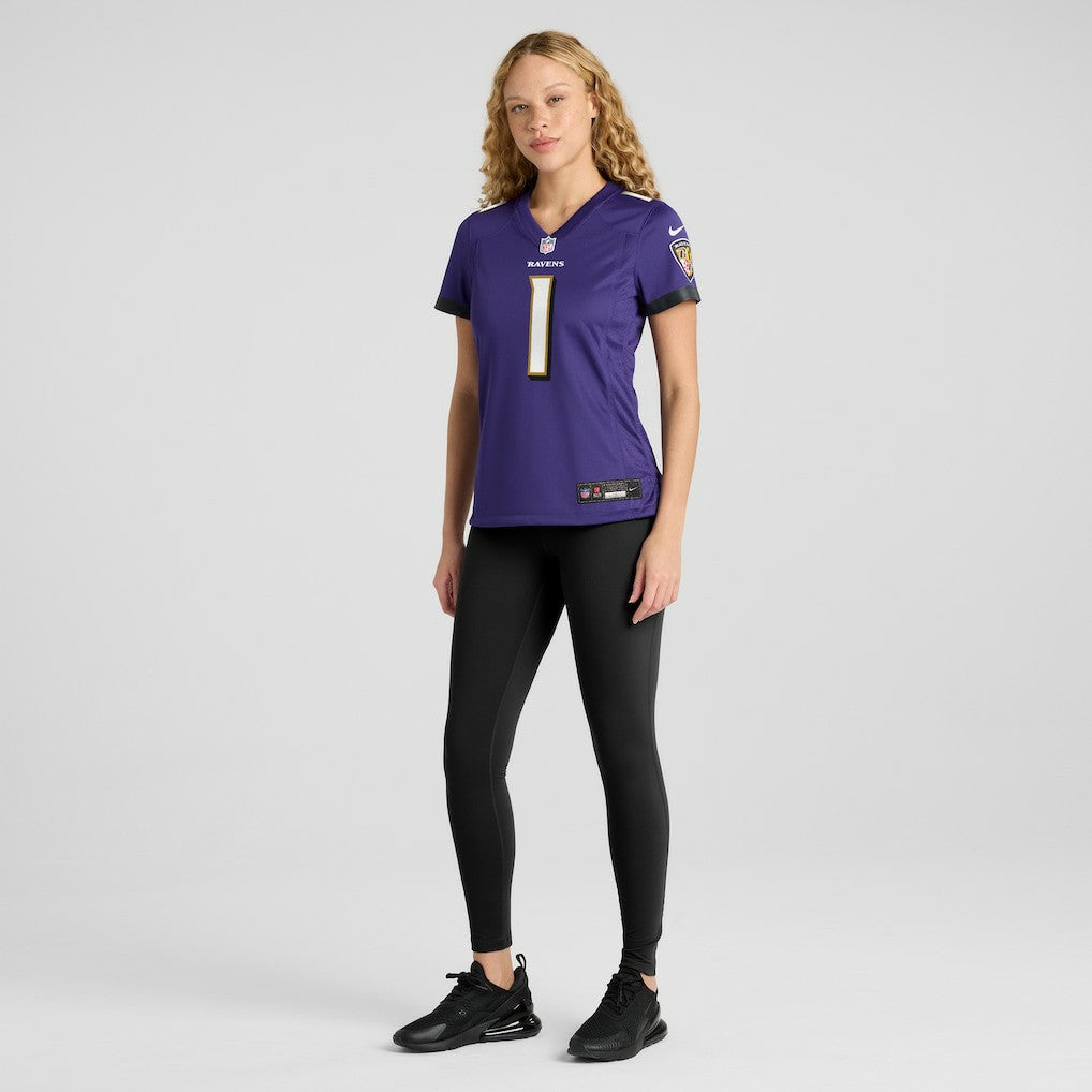 Number 1 Mom Baltimore Ravens Women's Game Jersey - Purple | Nike for sale