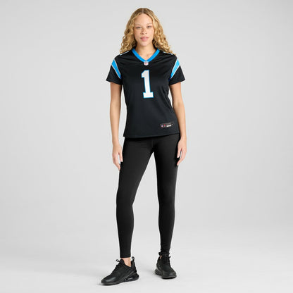 Number 1 Mom Carolina Panthers Women's Game Jersey - Black | Nike cheap