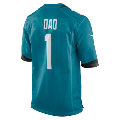 Number 1 Dad Jacksonville Jaguars Game Jersey - Teal | Nike cheap