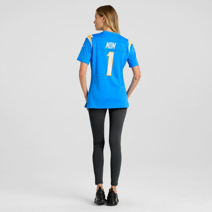 Number 1 Mom Los Angeles Chargers Women's Game Jersey - Powder Blue | Nike on sale
