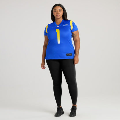 Number 1 Mom Los Angeles Rams Women's Game Jersey - Royal | Nike for sale