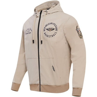 New Orleans Pelicans Pro Standard Hybrid Full-Zip Hoodie - Khaki outlet