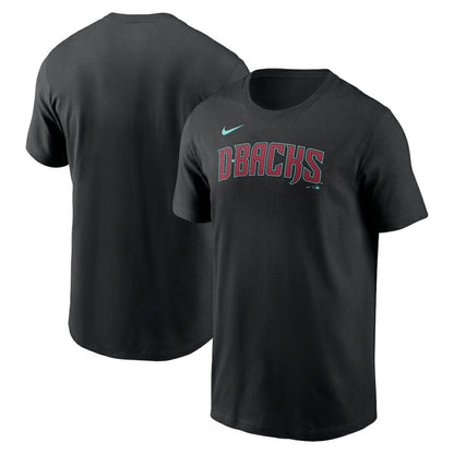 Arizona Diamondbacks Wordmark T-Shirt - Black | Nike