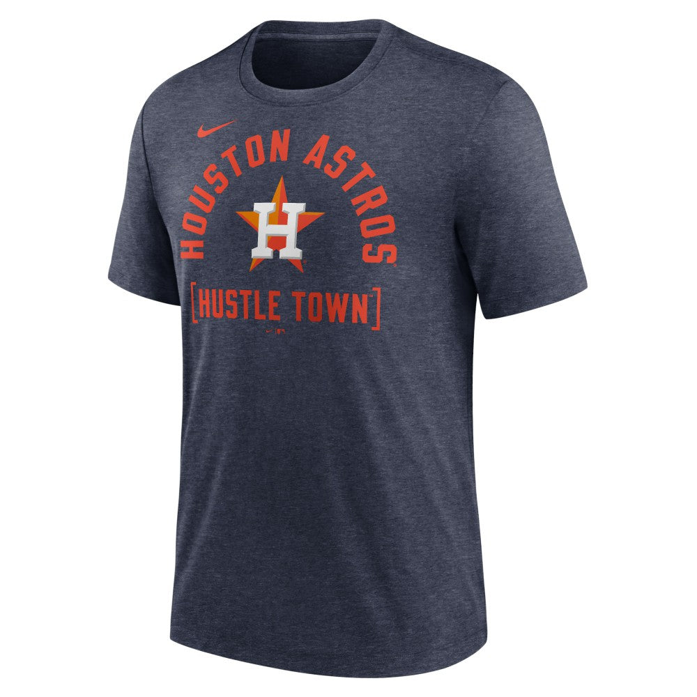 Houston Astros Swing Big Tri-Blend T-Shirt - Heather Navy | Nike