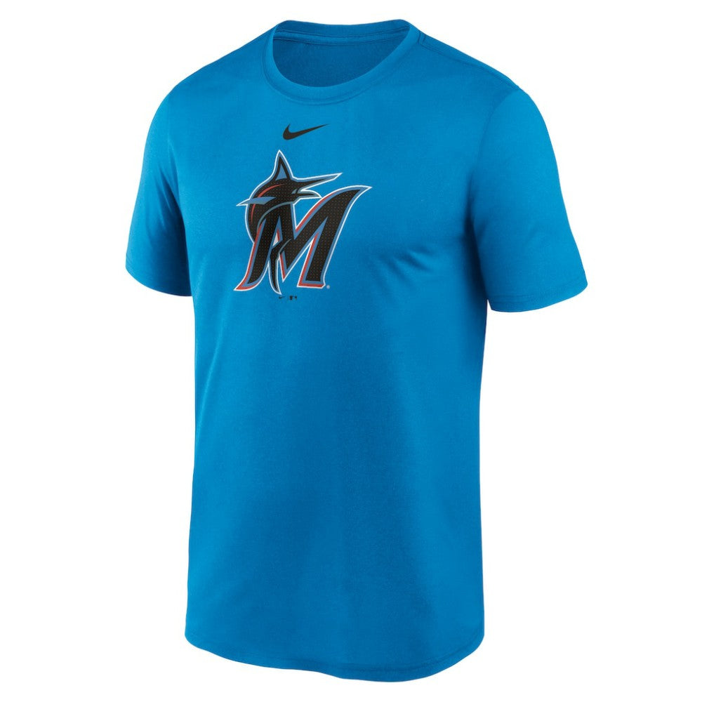 Miami Marlins Legend Fuse Large Logo Dri-FIT T-Shirt - Blue | Nike