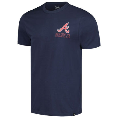 Atlanta Braves Hang Back Franklin T-Shirt - Navy | 47 brand