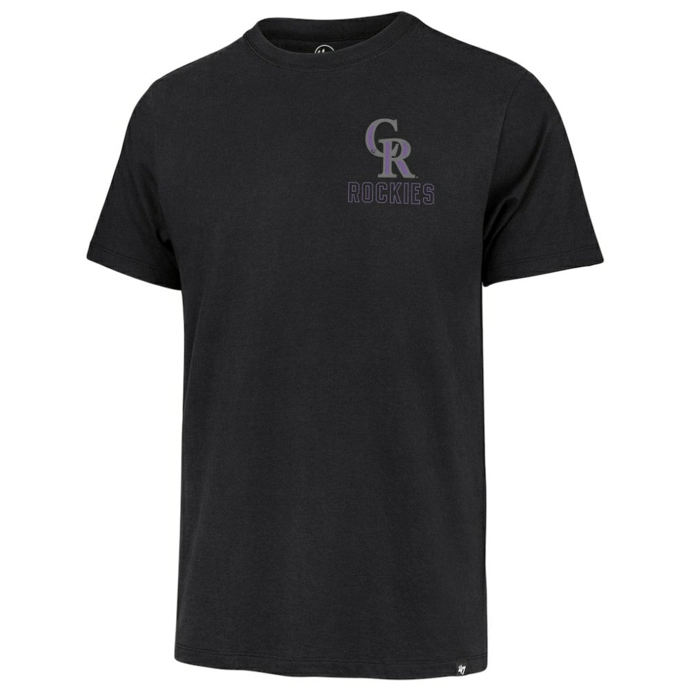 Colorado Rockies Hang Back Franklin T-Shirt - Black | 47 brand