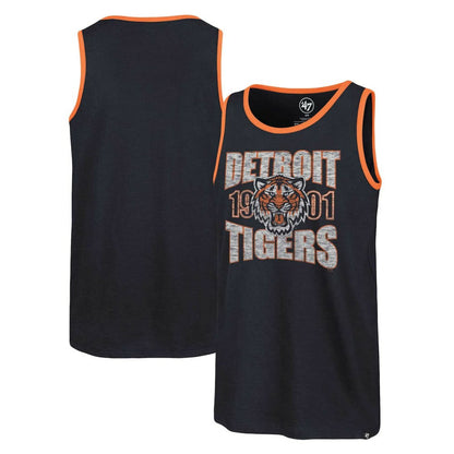 Detroit Tigers Upload Franklin Tank Top - Navy | 47 brand