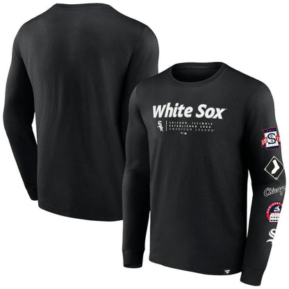 Chicago White Sox Strike the Goal Long Sleeve T-Shirt - Black