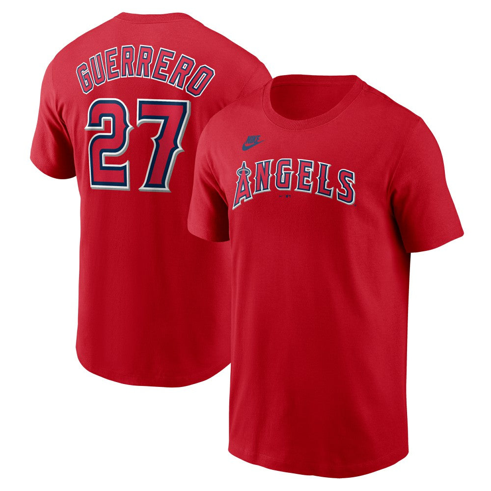 Vladimir Guerrero Los Angeles Angels Fuse Name & Number T-Shirt - Red | Nike