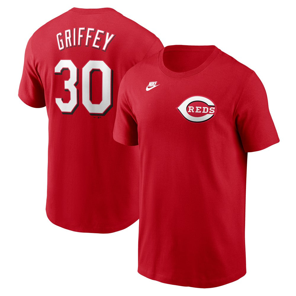 Ken Griffey Jr. Cincinnati Reds Fuse Name & Number T-Shirt - Red | Nike