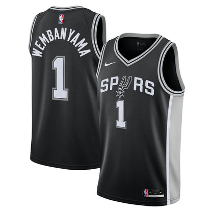 Victor Wembanyama San Antonio Spurs Youth Swingman Jersey - Icon Edition - Black | Nike for sale