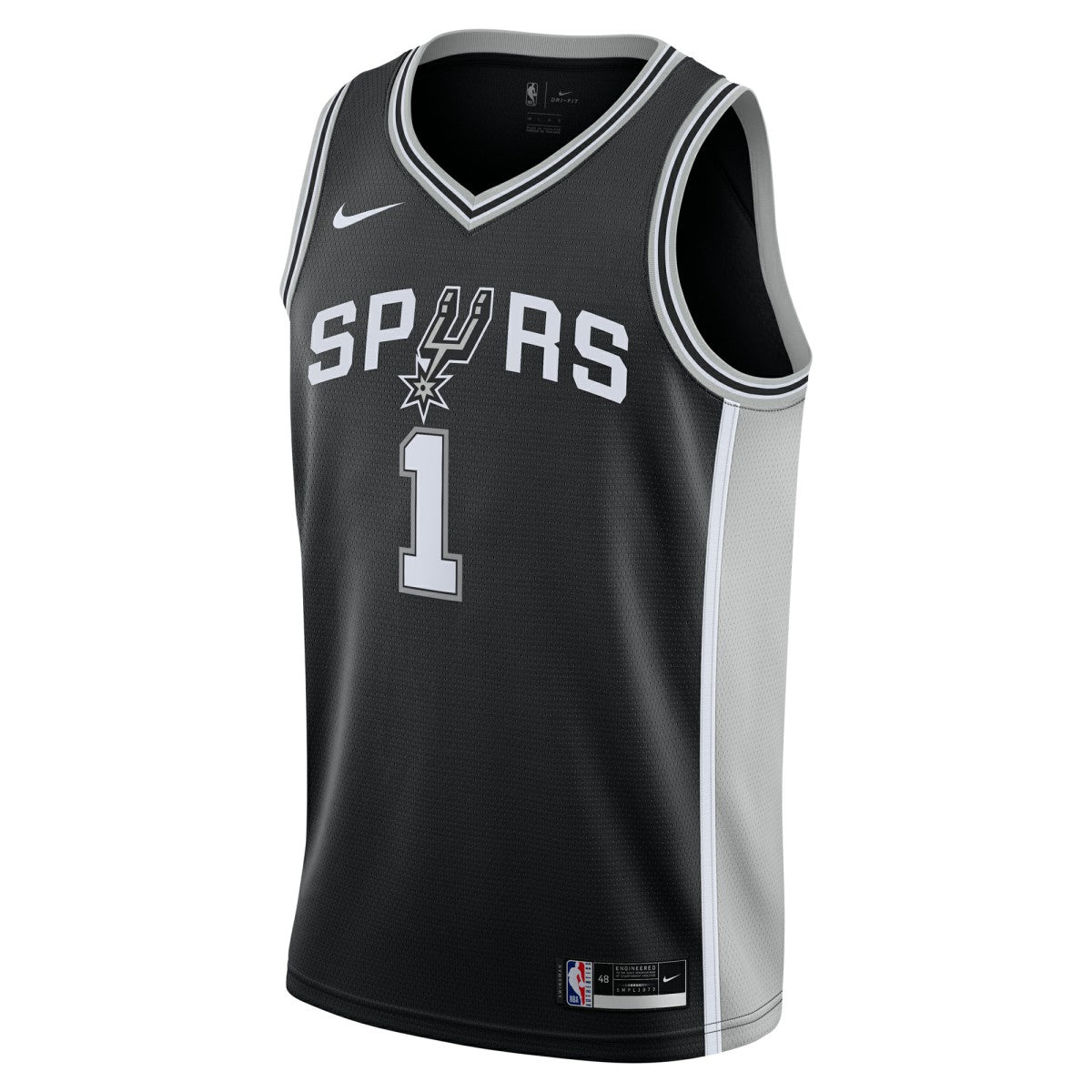 Victor Wembanyama San Antonio Spurs Youth Swingman Jersey - Icon Edition - Black | Nike for sale